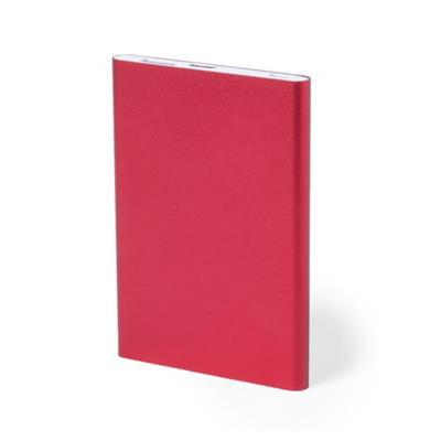 Power-bank de 2 200 mAh en aluminium Vilezo Rouge