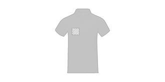 Polo manches courtes homme Calarsi - Marquage poitrine droite