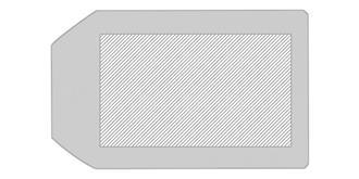 Mini sapin de Noël artificiel élégant Arventa - impression sur étiquette