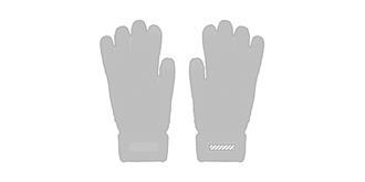 Gants tactiles en PET recyclé Tarka - Impression Droite