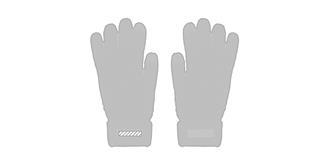 Gants tactiles en PET recyclé Tarka - Impression Gauche