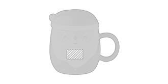 Tasse Père Noël en céramique 370 ml Kera - Impression Droite