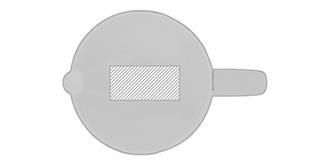 Tasse Père Noël en céramique 370 ml Kera - Impression Haut