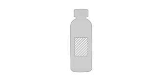 Bouteille 650ml en verre bouchon en bambou Frashy - Marquage Recto
