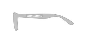 Lunettes de soleil en bambou vitre coloré Rihoda - Marquage branche gauche