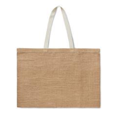 OBG.PUB - Sac shopping classique en jute pelliculée Zecha Sac shopping classique en jute pelliculée Zecha