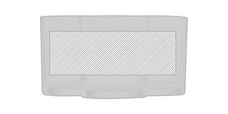 Verre à eau de 300 ml en borosilicate Poynga - Marquage autour