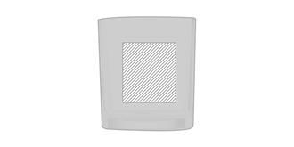 Verre à eau de 300 ml en borosilicate Poynga - Marquage Recto