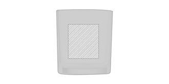 Verre à eau de 300 ml en borosilicate Poynga - Marquage Verso