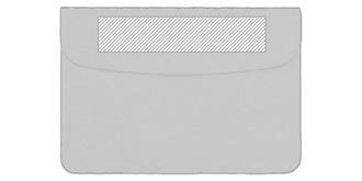 Sacoche pour ordinateur portable en liège Grecya - Impression avant en haut