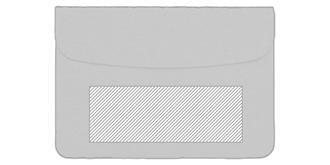 Sacoche pour ordinateur portable en liège Grecya - Marquage Recto