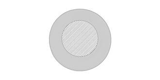 Chargeur sans fil arrondie en polyéthylène Kozya - Marquage Recto