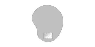 Tapis de souris ergonomique en EVA Eryago - A l'avant