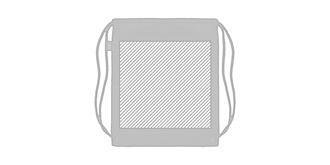 Sac à cordon de serrage en feutre RPET Incado - Marquage Recto