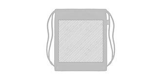 Sac à cordon de serrage en feutre RPET Incado - Marquage Verso