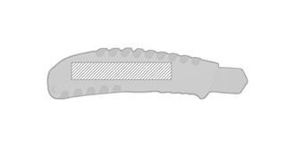 Couteau rétractable en aluminium Buozy - Impression sur poignée