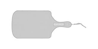 Planche de service en bambou Dikera - impression sur poignée 2