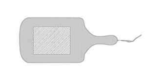 Planche de service en bambou Dikera - Marquage Recto