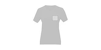 T-shirt bio manches courtes femme Barfoul - Marquage poitrine gauche