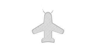 Attache plate réfléchissante en TPU avion Vontark - Marquage Verso