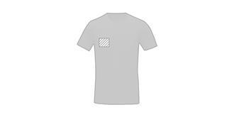 T-shirt bio manches courtes homme Embing - Marquage poitrine droite
