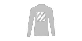 T-shirt bio manches longues homme Ponokios - Marquage Verso