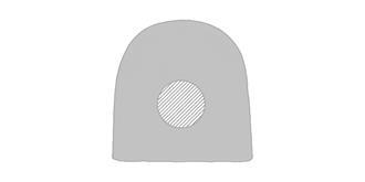 Bonnet en polyester PET recyclé Marcye - Impression avant en haut