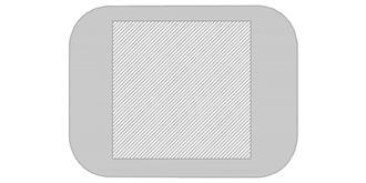 Lunch box en verre avec couvercle en bambou Jecua - Impression Haut