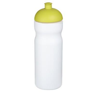 Bouteille 650ml baseline couvercle dôme Kirola Vert citron / Blanc