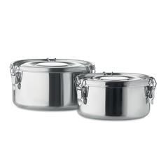Set de 2 boîtes à repas en acier inox Gricière