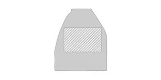 Serviette de golf en coton Guilder - Impression Haut