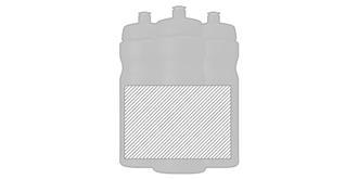 Bouteille de sport en plastique 650ml Rothar - Marquage autour