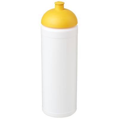 Bouteille baseline 750ml couvercle dôme Fahrrad Jaune / Blanc