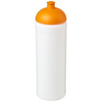 Bouteille baseline 750ml couvercle dôme Fahrrad Orange / Blanc