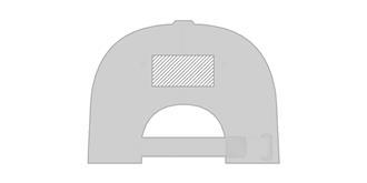 Casquette de baseball 6 pans en coton Javuro - Marquage Verso