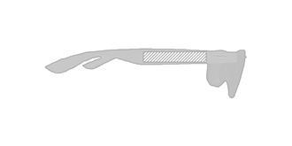 Lunettes de soleil avec branche en bambou Polas - Marquage branche droite