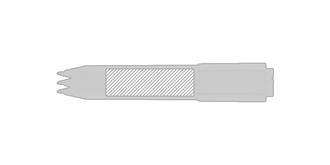 Stylo à bille rétractable recyclable coloré Kocya - Marquage autour