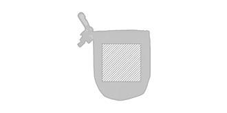 Sac à dos de sport pliable en polyester Jongy - Impression pochette recto