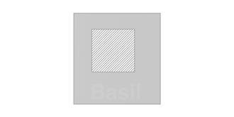 Sac en plastique avec des graines de basilic Voken - Impression avant en haut