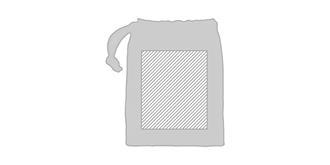 Miroir de poche en bambou arrondi Malya - Impression pochette verso