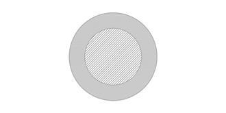 Miroir de poche en bambou arrondi Malya - Marquage Verso