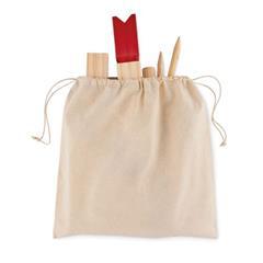 OBG PUB - Jeu de lancer en bois de pin sous pochette Kior