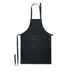 Tablier BBQ en toile noir avec set en acier Vingo