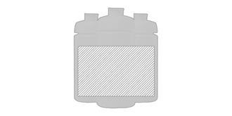 Gourde de sport plastique grip 500ml Redondo - Marquage autour