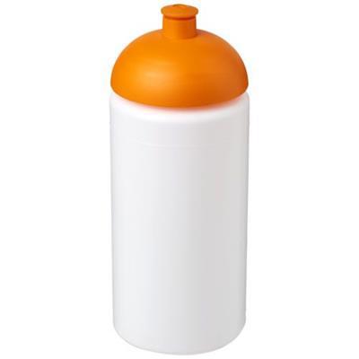 Bouteille sport simple paroi 500ml Cupula Orange / Blanc