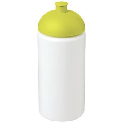 Bouteille sport simple paroi 500ml Cupula Vert citron / Blanc