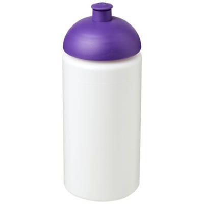 Bouteille sport simple paroi 500ml Cupula Violet / Blanc