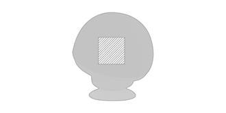 Haut-parleur téléphone sans fil en ABS Lomyera - Impression Gauche