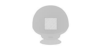 Haut-parleur téléphone sans fil en ABS Lomyera - Marquage Verso