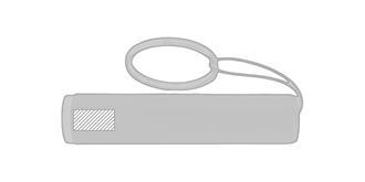 Lampe torche de poche en plastique ABS Komura - Impression Droite